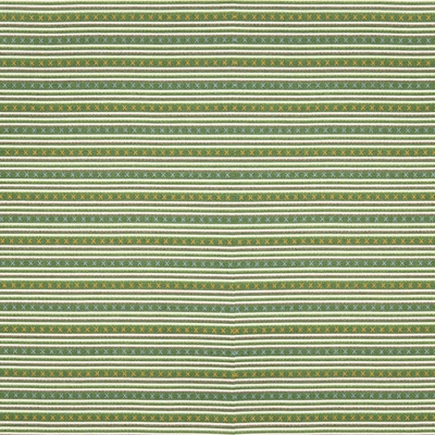 Kit Kemp Criss Cross Striped Fabric in Green